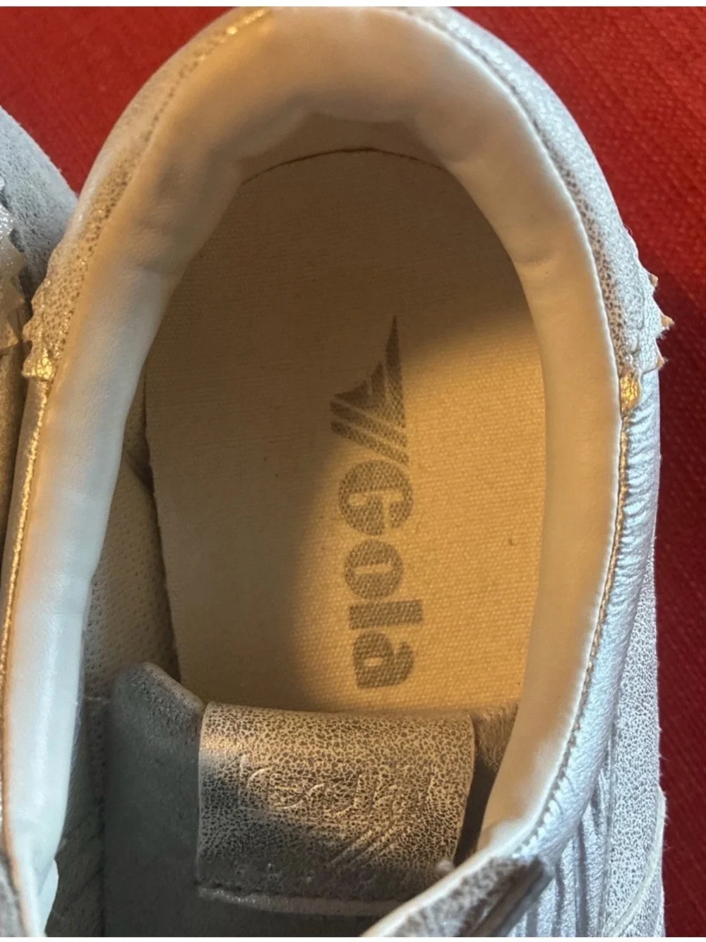 GOLA BOSTON 78 METALLIC Size 9 Grey  Very Nice